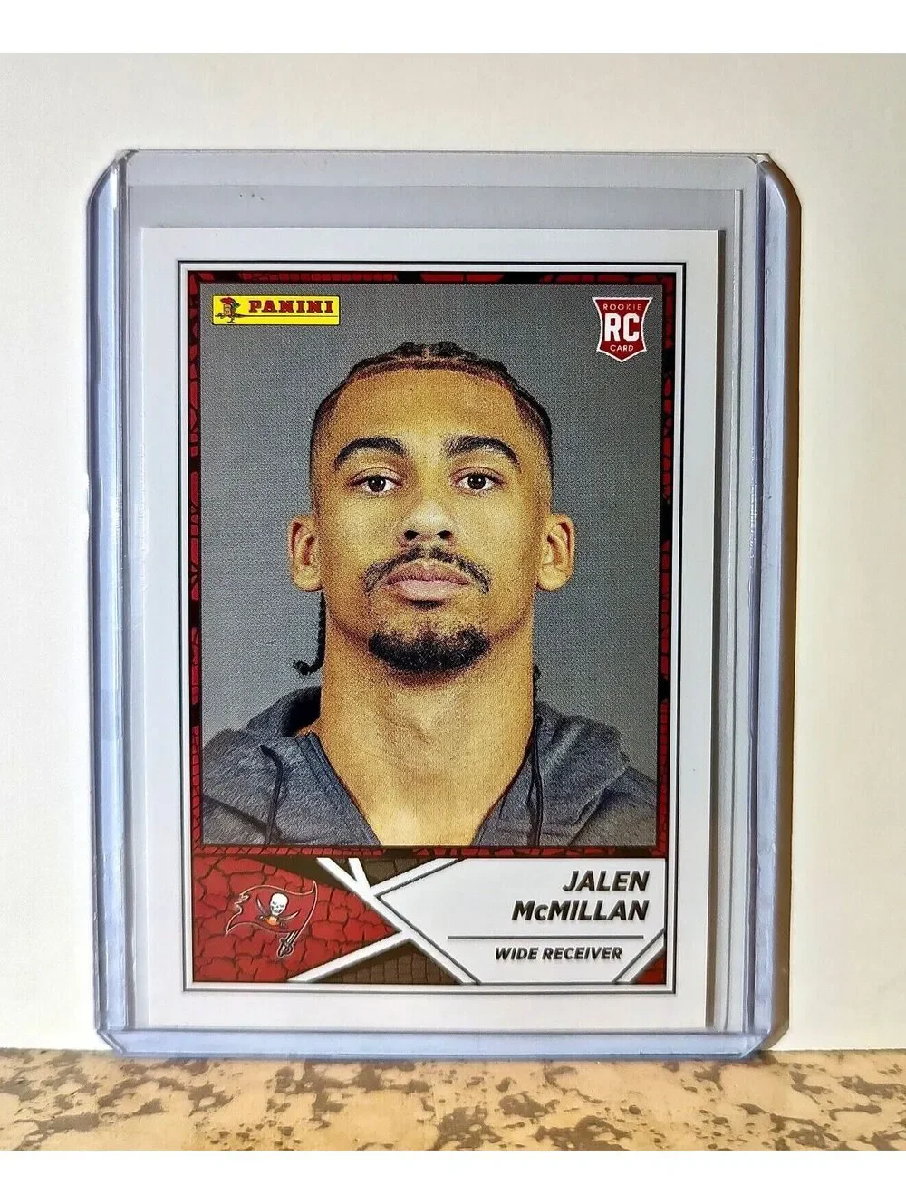 Jalen McMillan 2024 Panini NFL #98 Rookie Sticker Card Tampa Bay Buccaneers